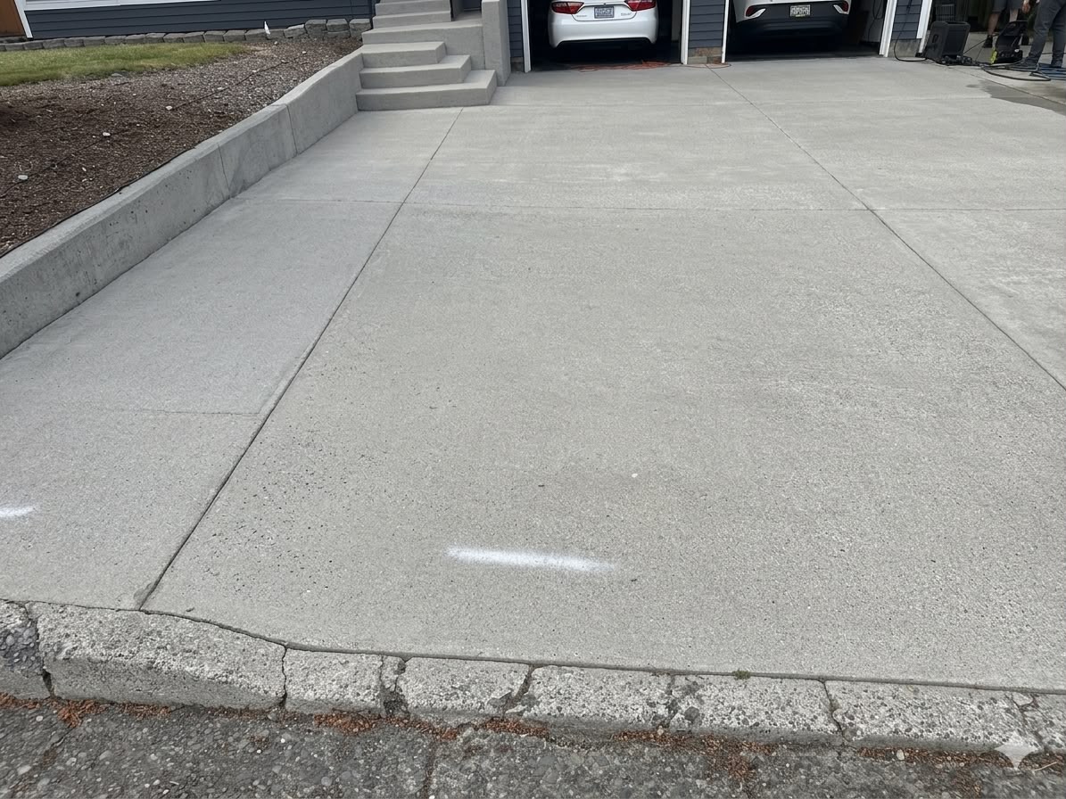 Driveway Cleaning Project #1 after